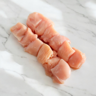 Brochettes de poulet avec marinade (4 brochettes)