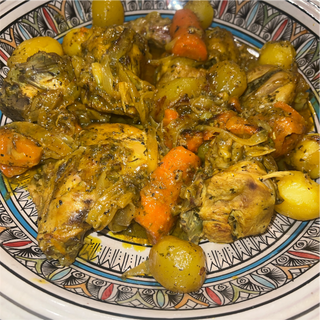 Tajine de poulet marocain prêt à cuire – 45 minutes